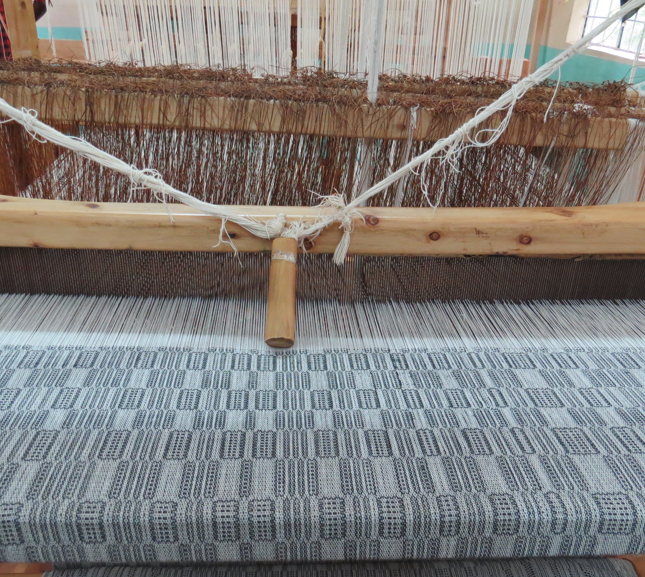 Cloth on the loom