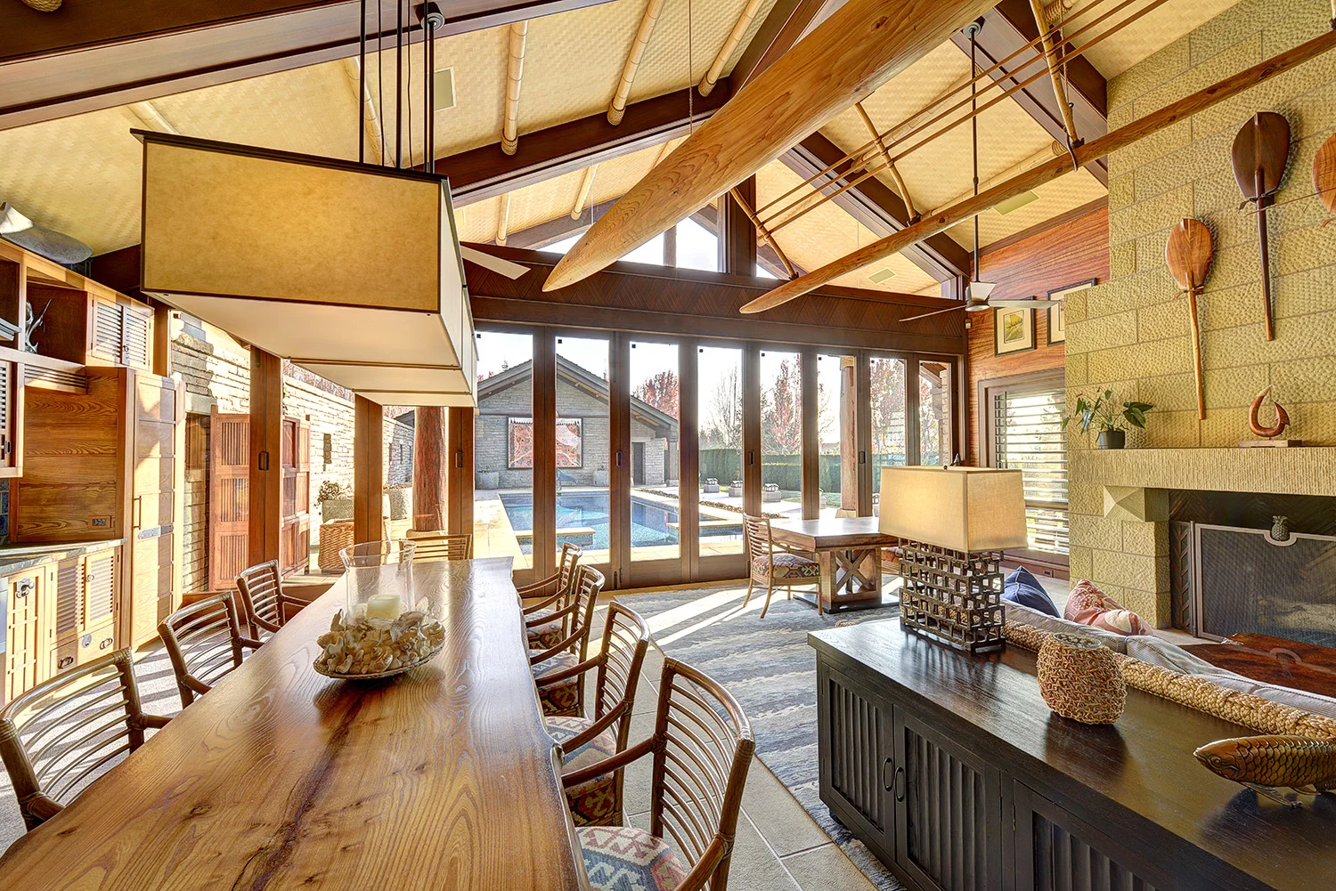 Luxury cottage interior.