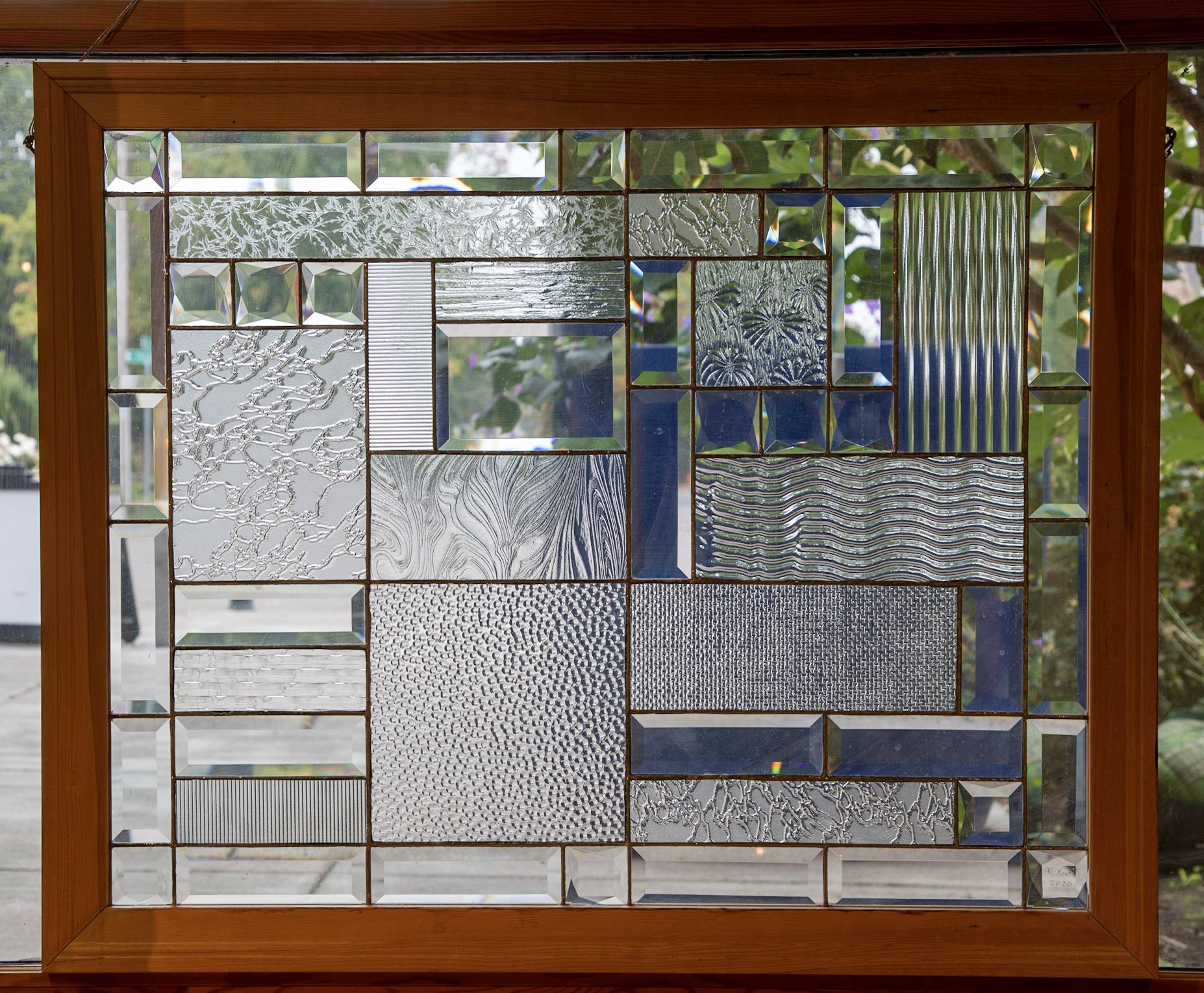 Ralph Kraft, "Crystal Clear," stained glass