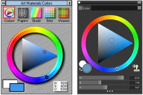 PAinter 3.0 (left), Painter 2019 (right)