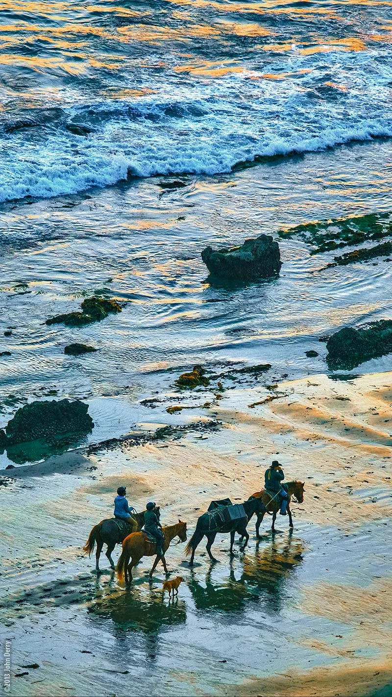 Horse Riders on the Beach, Carpinteria , CA