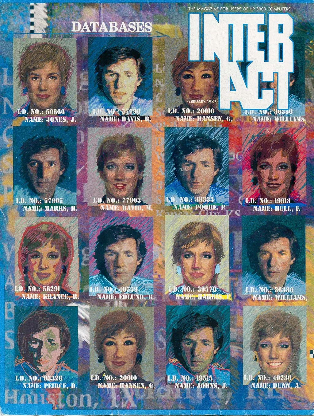 Interact Magazine Cover, Interact magazine, 1987
