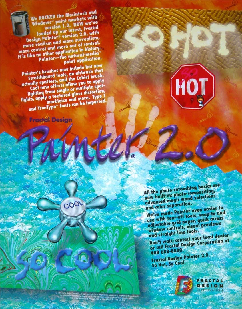 Painter 2.0 print ad 1993