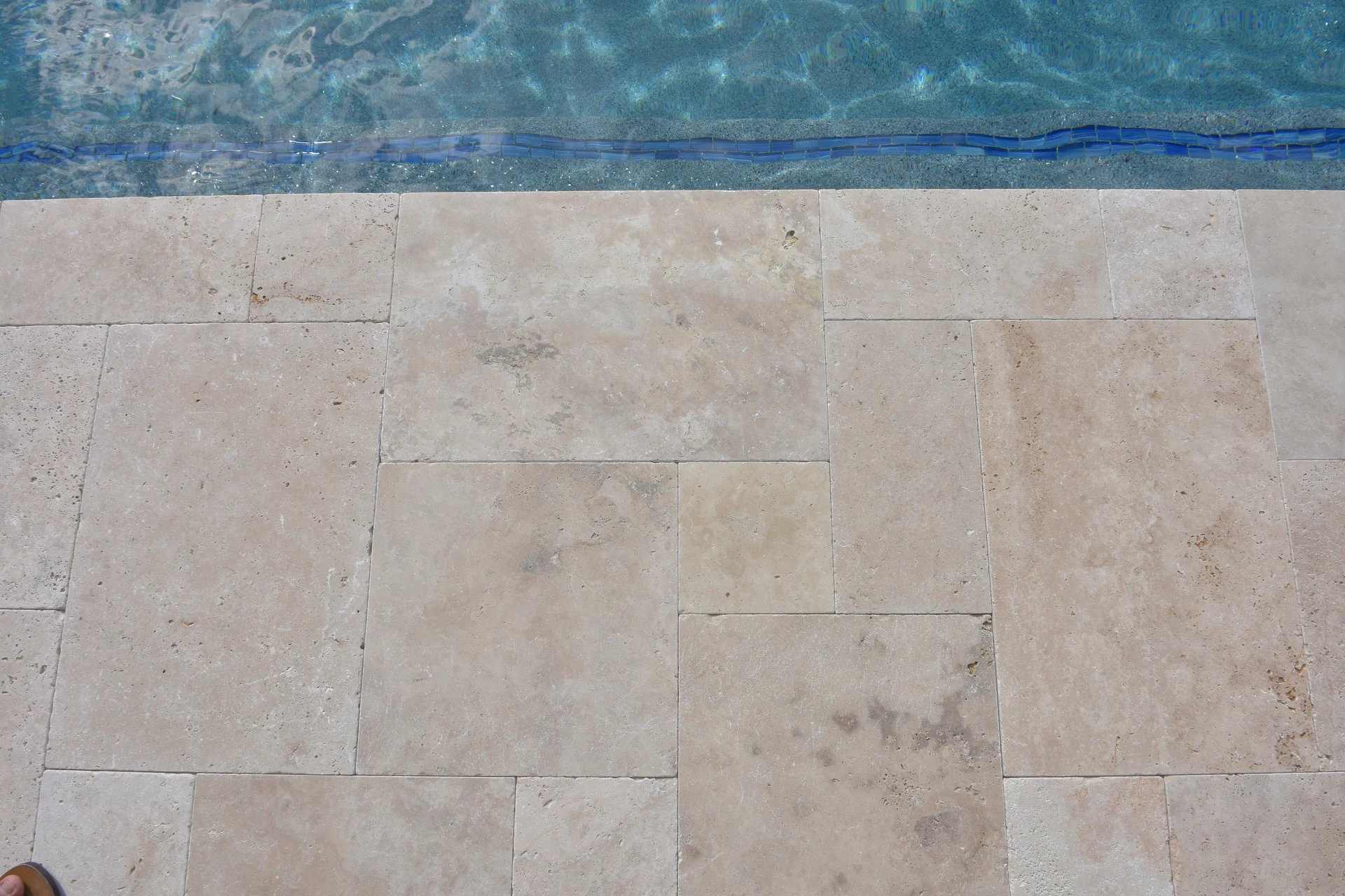deck, tile coping