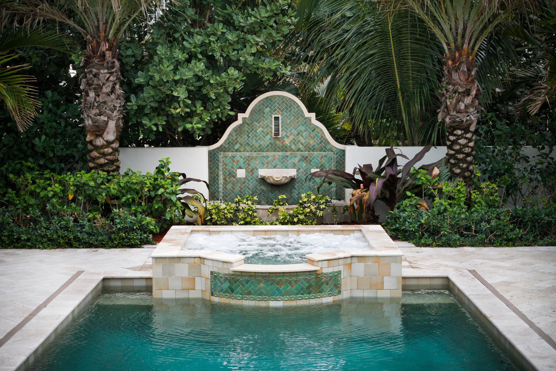 spas, tile coping, water features, other options