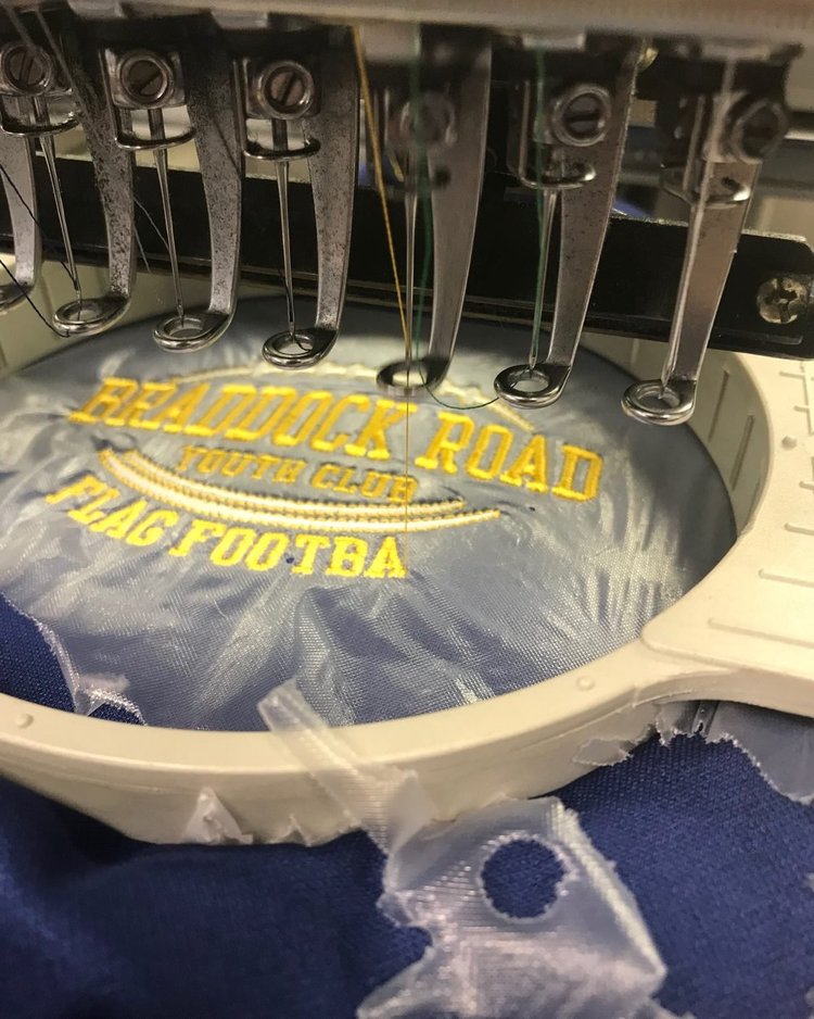 Flag-embroidered cap
