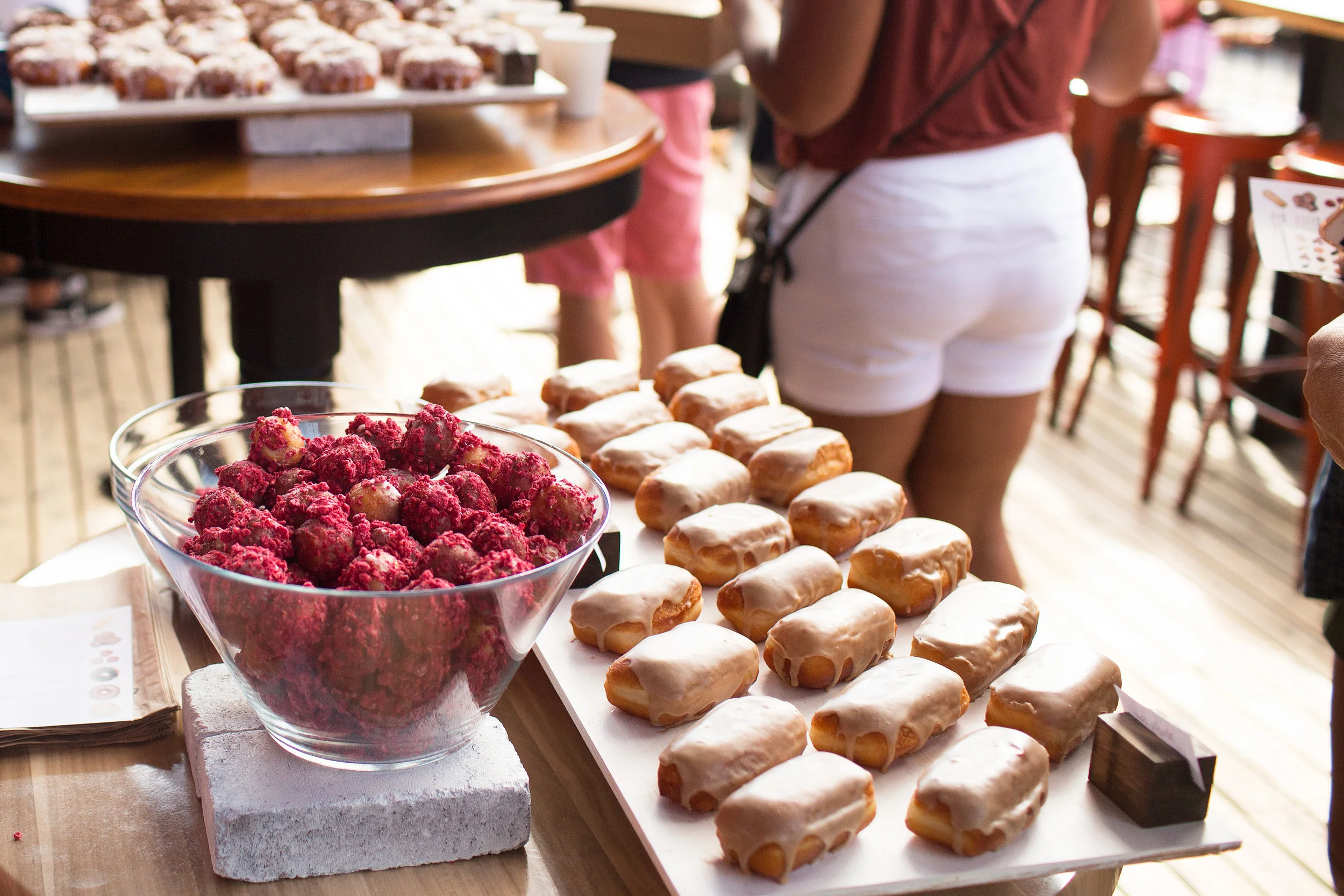 RAISED DOUGHNUTS X CITIZEN CAFE POP UP 7.22.17 Citizen Cafe was so generous in letting us POP UP at their awesome cafe/patio! We sold out in 47 minutes! Looking forward to popping up in their space again!