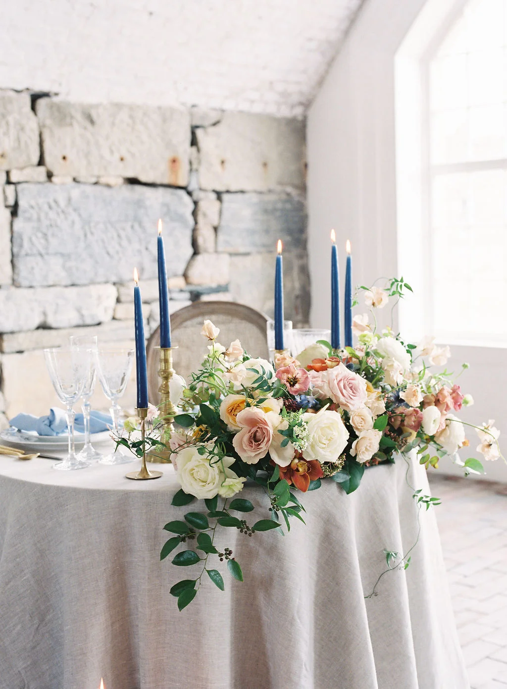 Old-World Elegance With Shades of Terracotta and Soft Blue at Fort Adams Trust