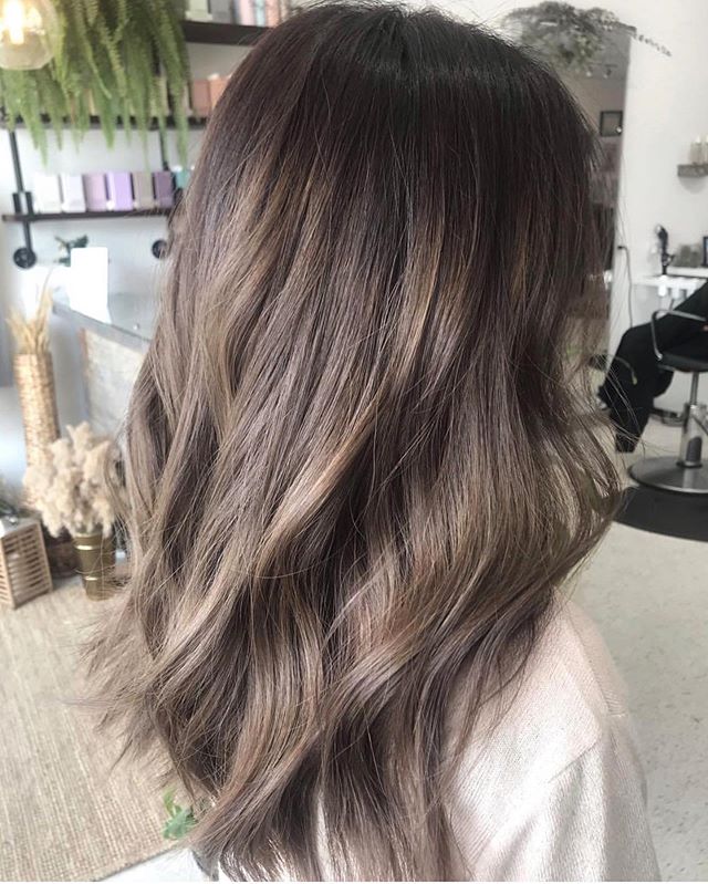 Loving this gorgeous colour melt done by @lynv.hair 😍
.
- wet balayage done at the sink with @fanola lightener &amp; 30vol lifter her to a level 7/8
- applied roots with 4-0 &amp; 5-00 &amp; 5-1 with 13vol #morevibrance 🔥🔥