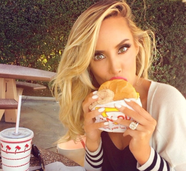 OK, so obviously the resting your lips on/ kissing food is a theme. Kisses are, indeed, calorie-free. And maybe food wants to be kissed sometimes. I'm kidding - this is absurd.