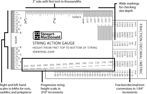 String Action Gauge , www.stewmac.com