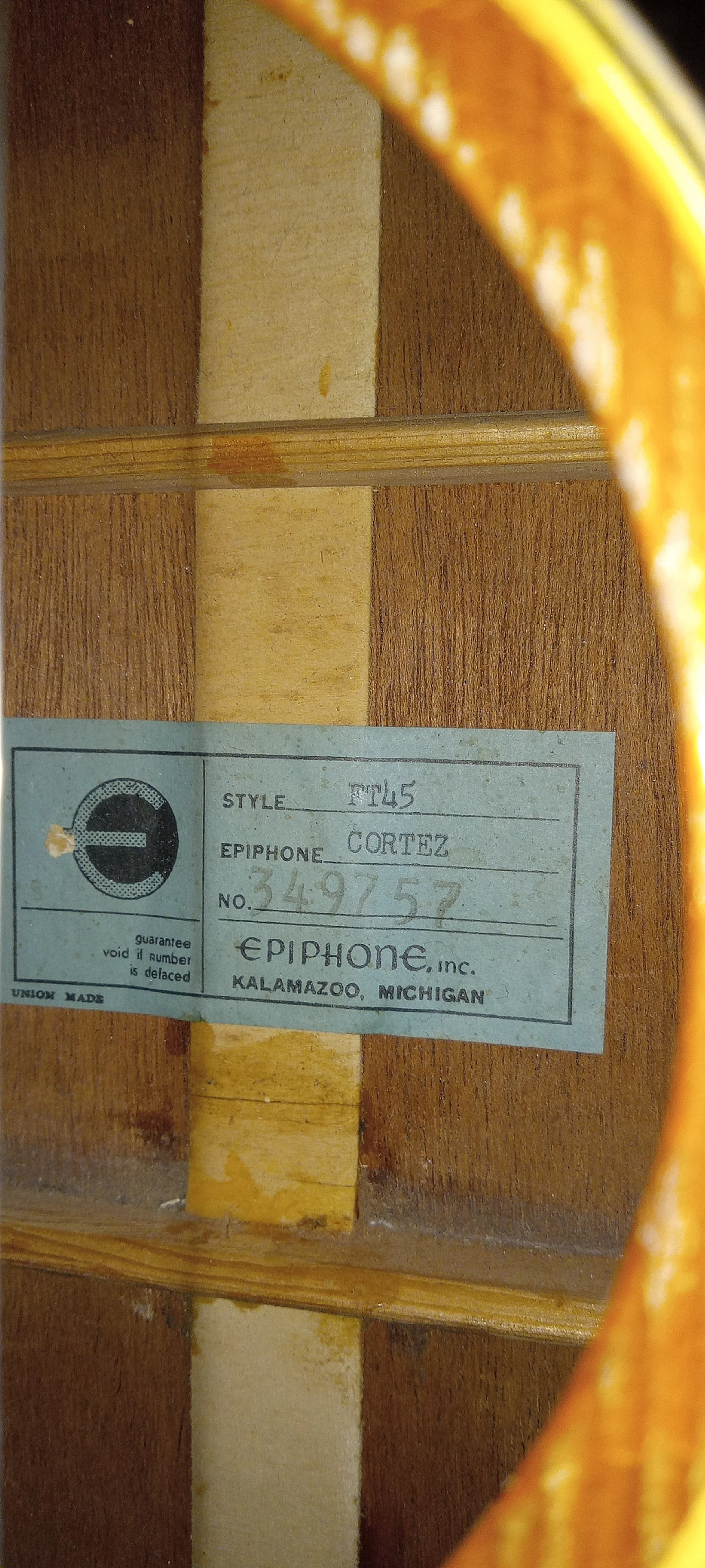 1966 Epiphone FT-45 Cortez — Brooklyn Fine Guitars