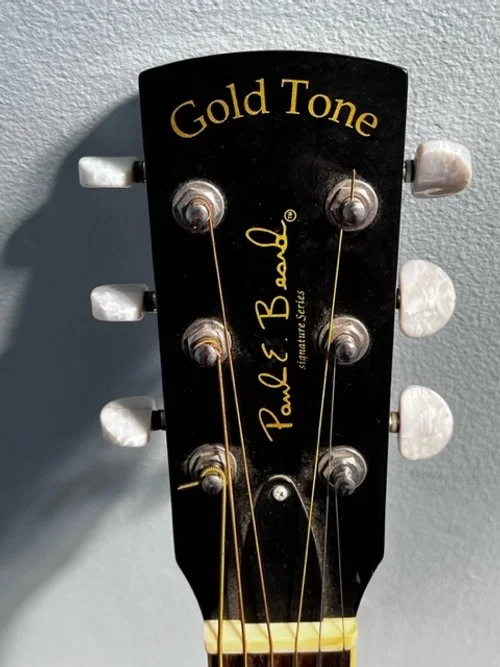 Paul Beard Gold Tone Resonator (with added pick up)