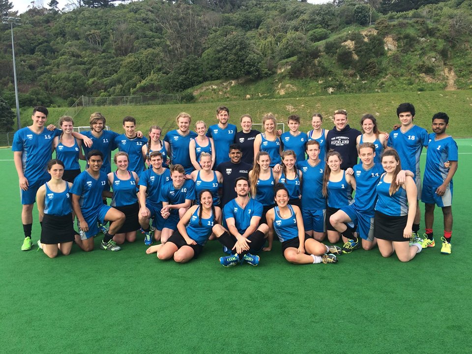 University of Auckland Tertiary Hockey Championship teams (Photo Credit: Tiwai Wilson)