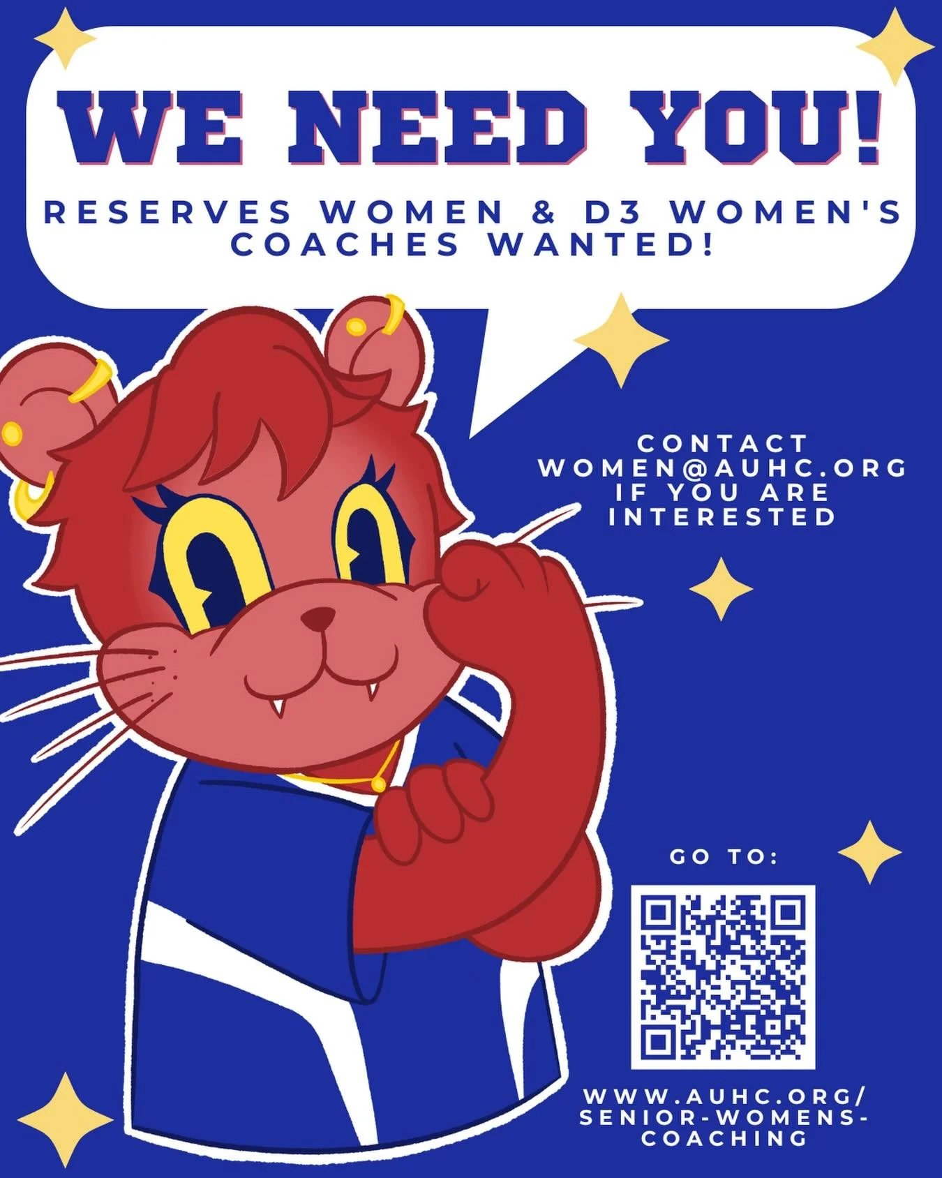 🗣️❗️🏑 We are on the look out for coaches for our Reserves Women and D3 Women&rsquo;s team! 🗣️💃

Please contact women@auhc.org or check out our links ! 🪢🔗