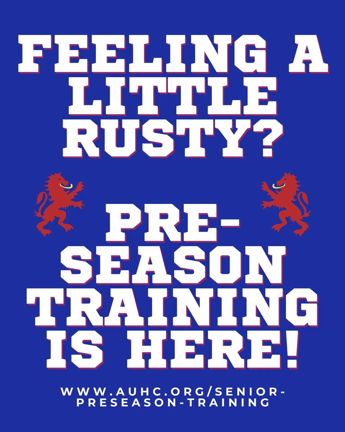 Need to sharpen your skills? Come to one of our senior pre-season trainings!! More information available on our website via our link in bio 🔗🔗