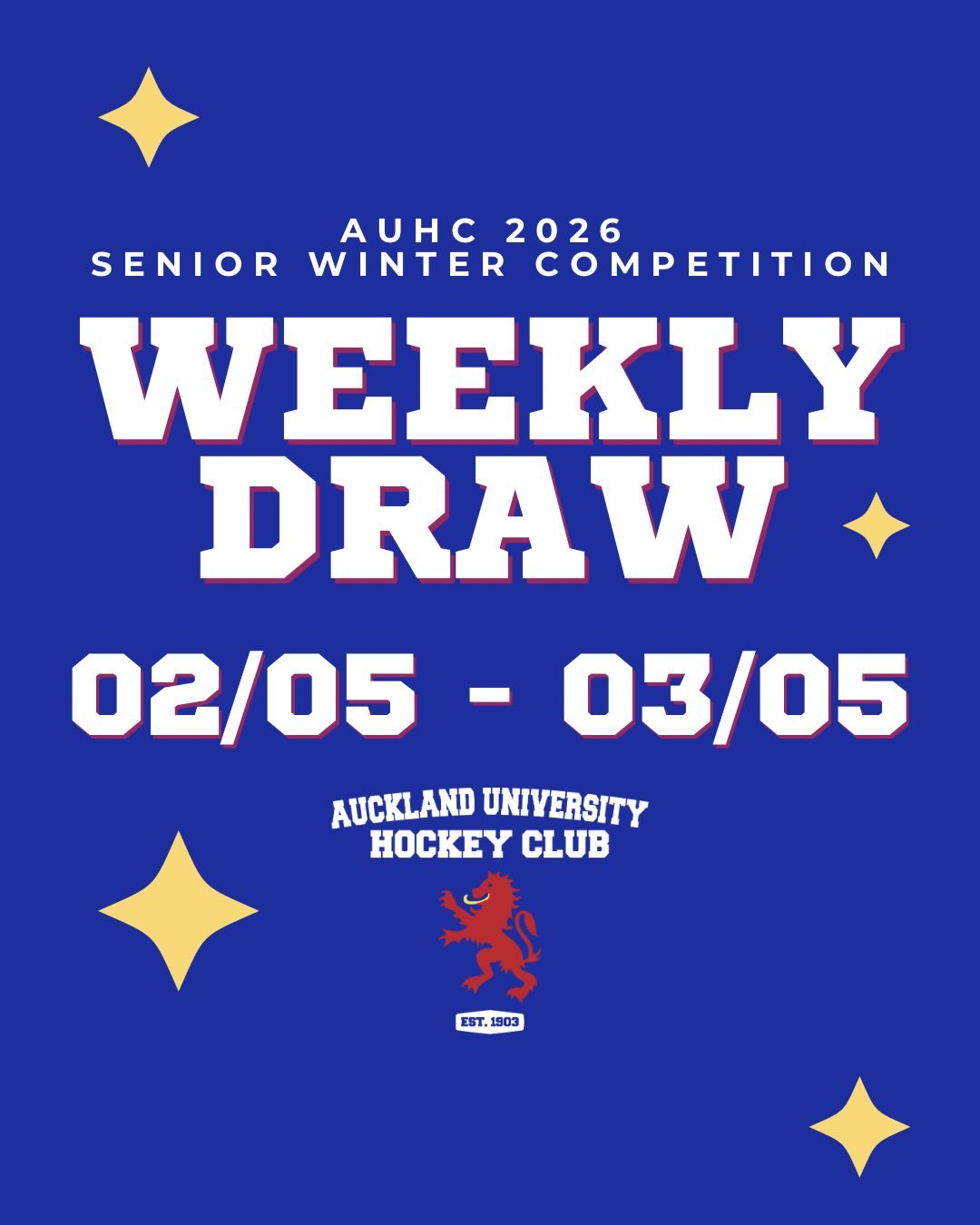 New month new draw!🫡🗣️🏑

🌟✨We encourage everyone to stay after their games to have a drink and cheer on our other teams! ✨🌟