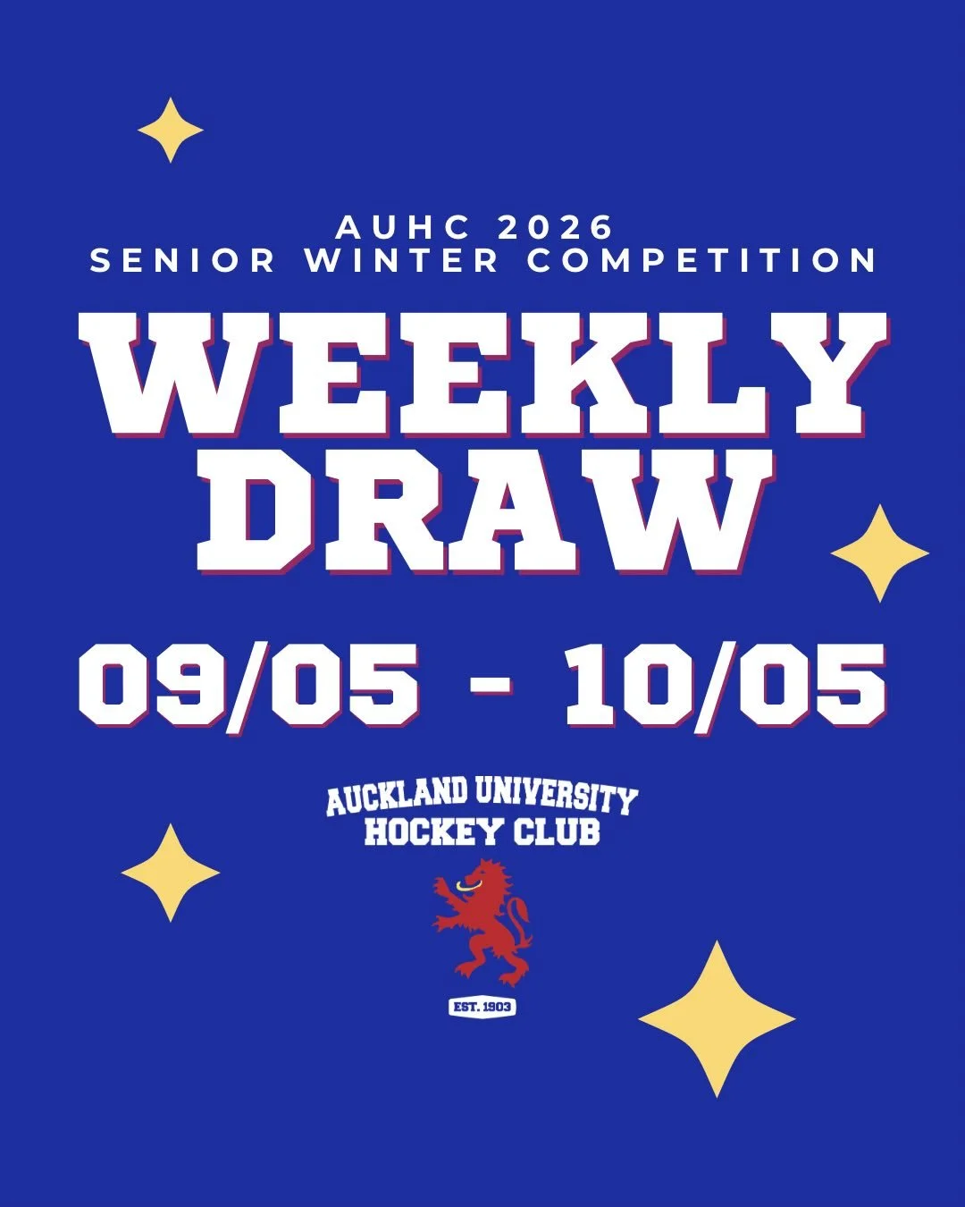 Our team are going all over Auckland this week!! ‼️🏑

🌟✨We encourage everyone to stay after their games to have a drink and cheer on our other teams! ✨🌟