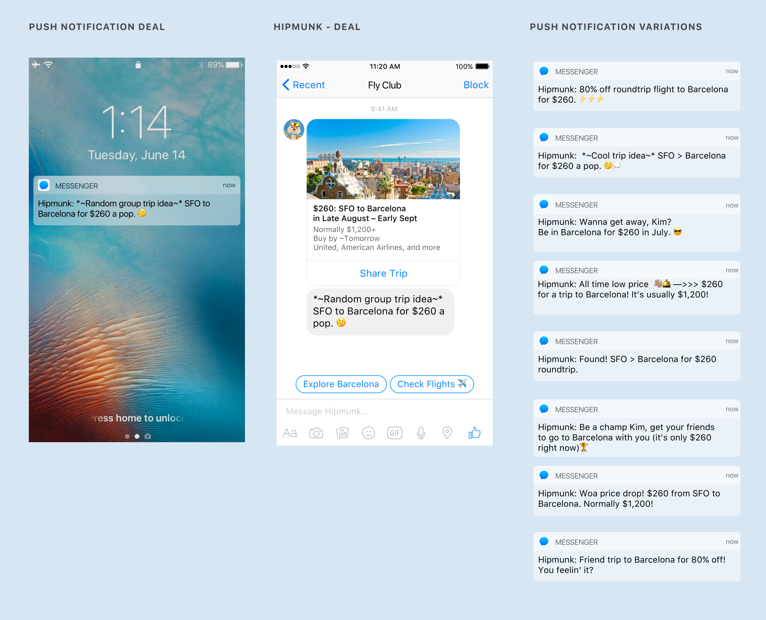 Rich Notification and Deal
