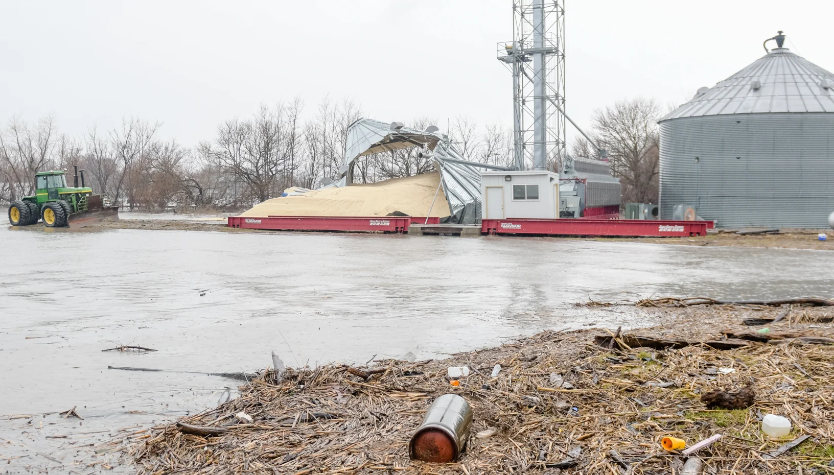 Federal officials toured Hamburg and other communities in Fremont County Thursday to survey damage from Missouri River flood waters.