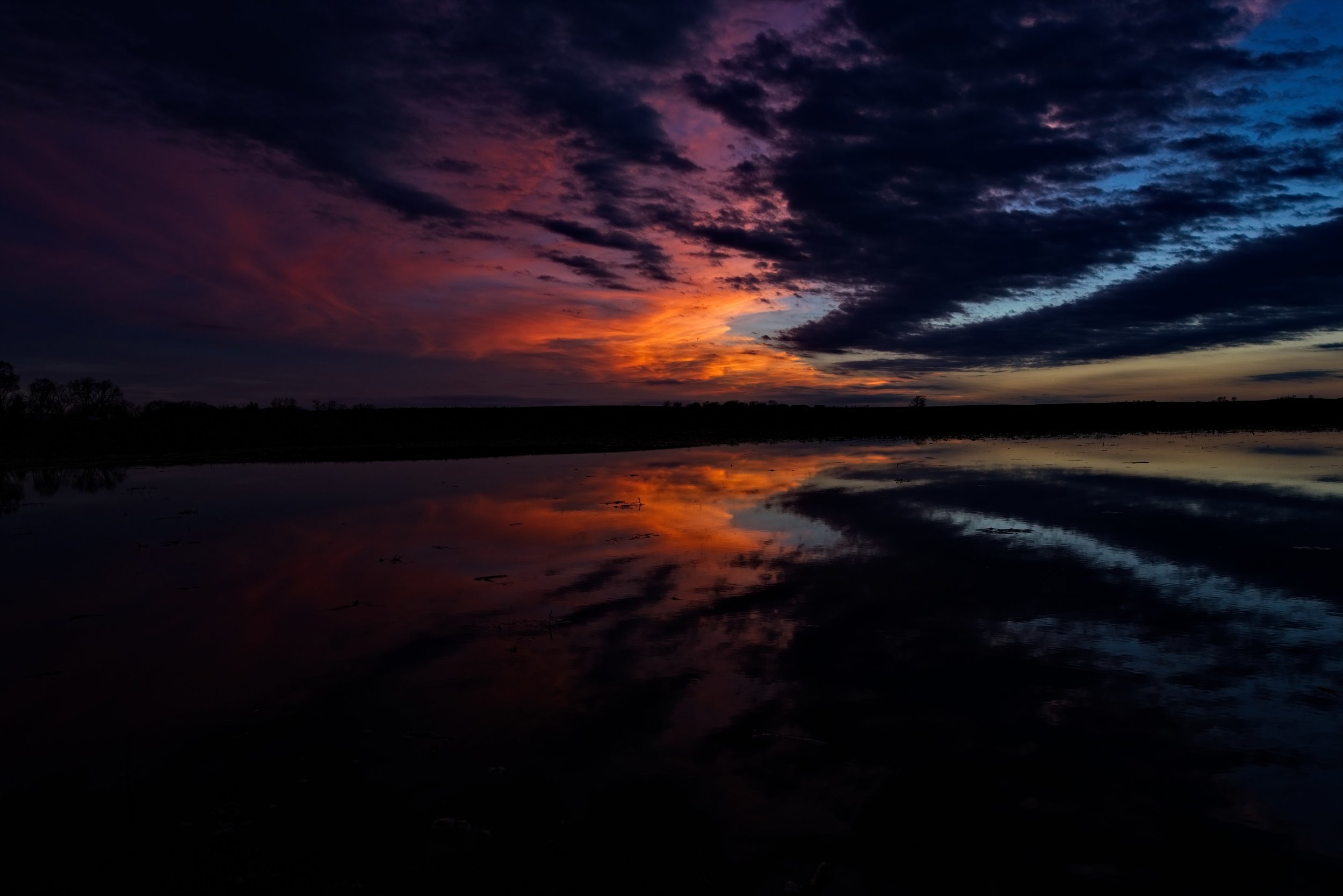 Picture Iowa - sunset reflections