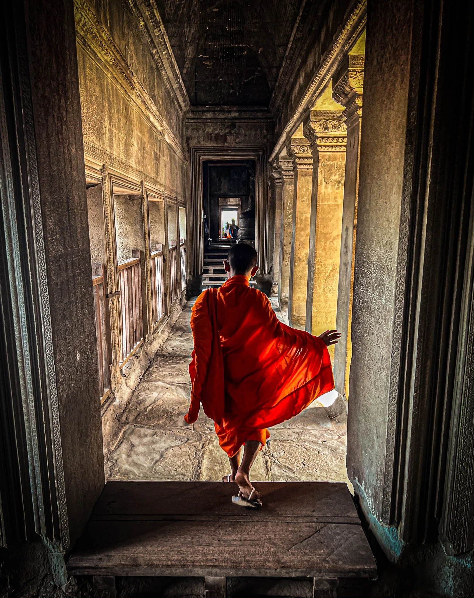 Boy in Angkor Wat - Print