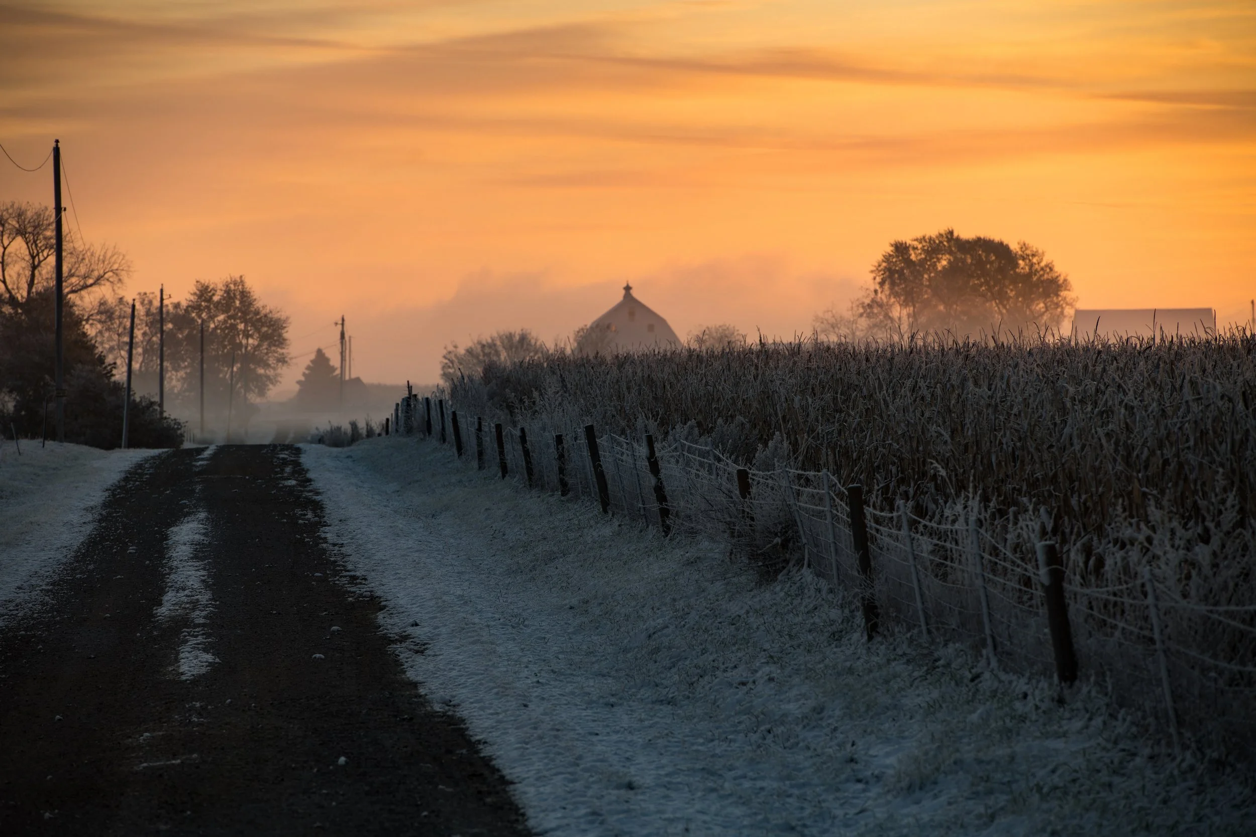 Winter Farmstead - Print