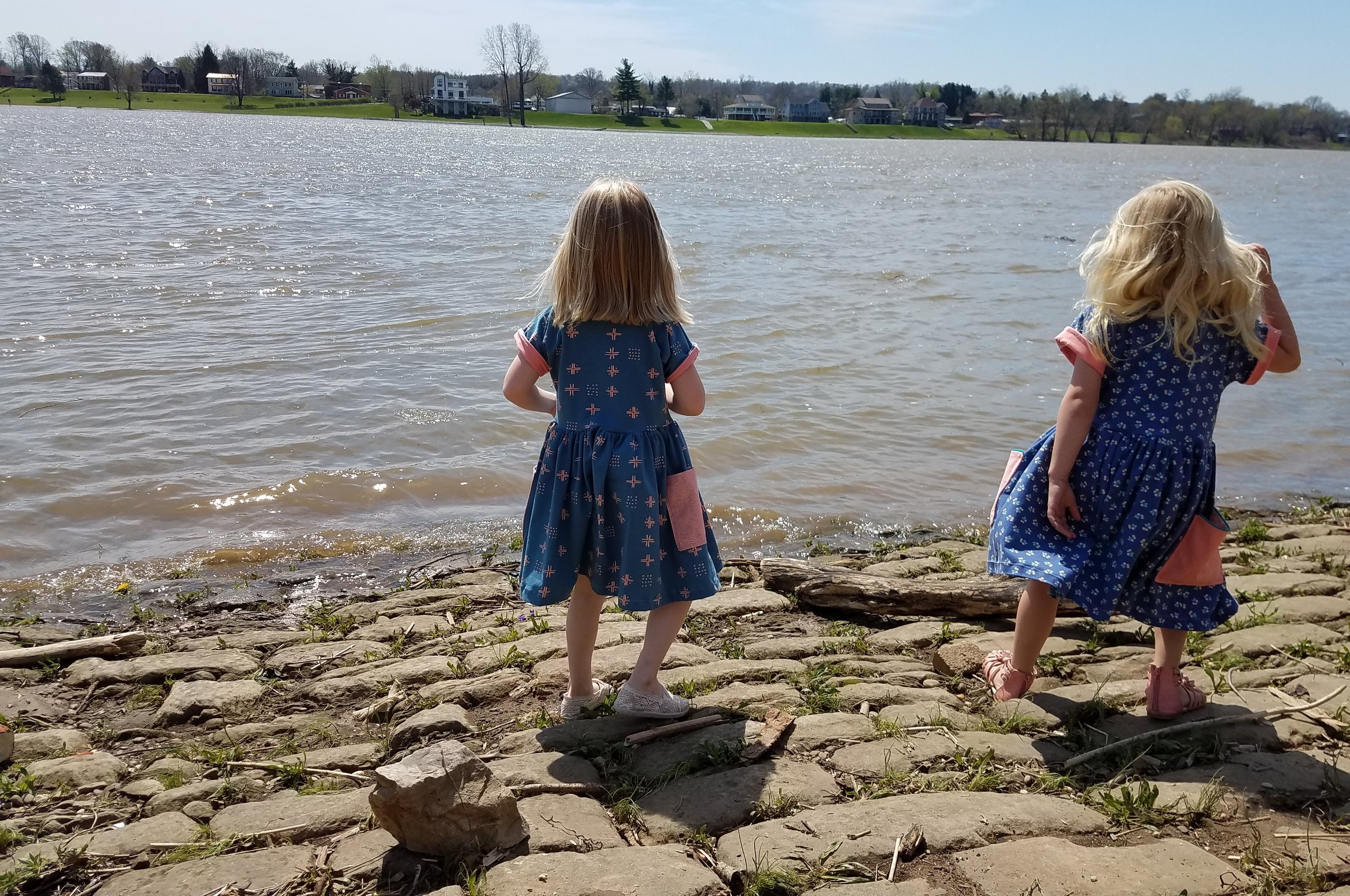 Dulcie is ideal for throwing rocks down at the levee