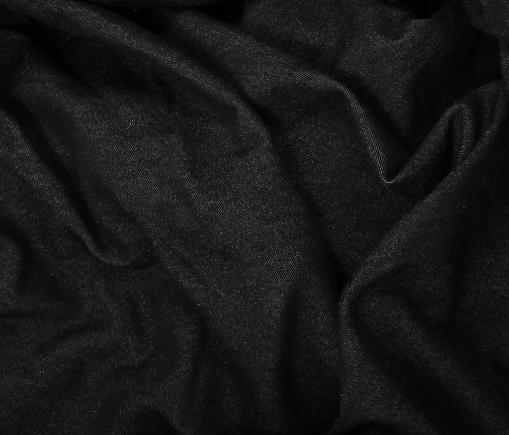 Black stretch denim. I'm thinking Ginger Jeans .