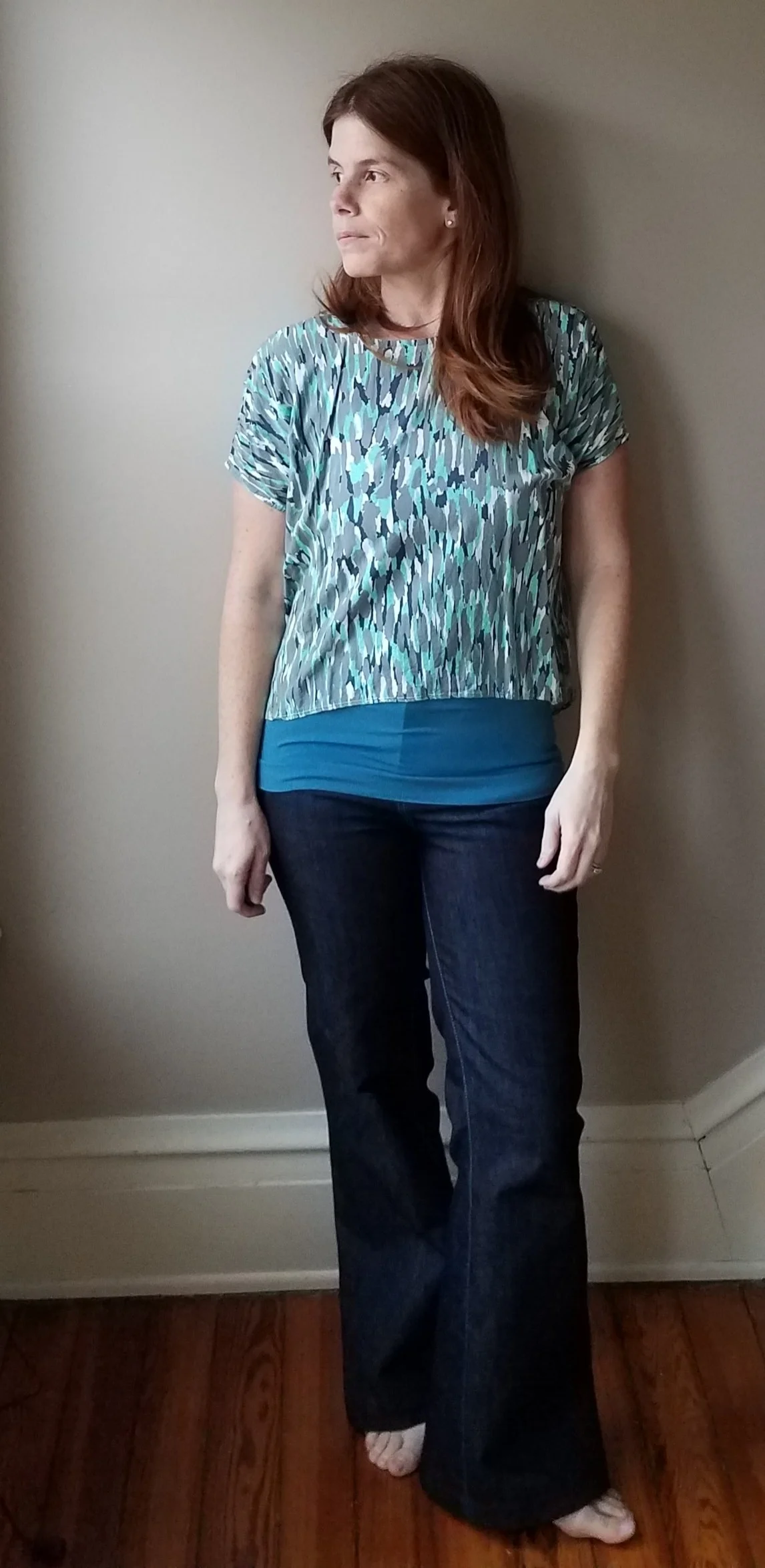 Top is a Lou Box Top in challis