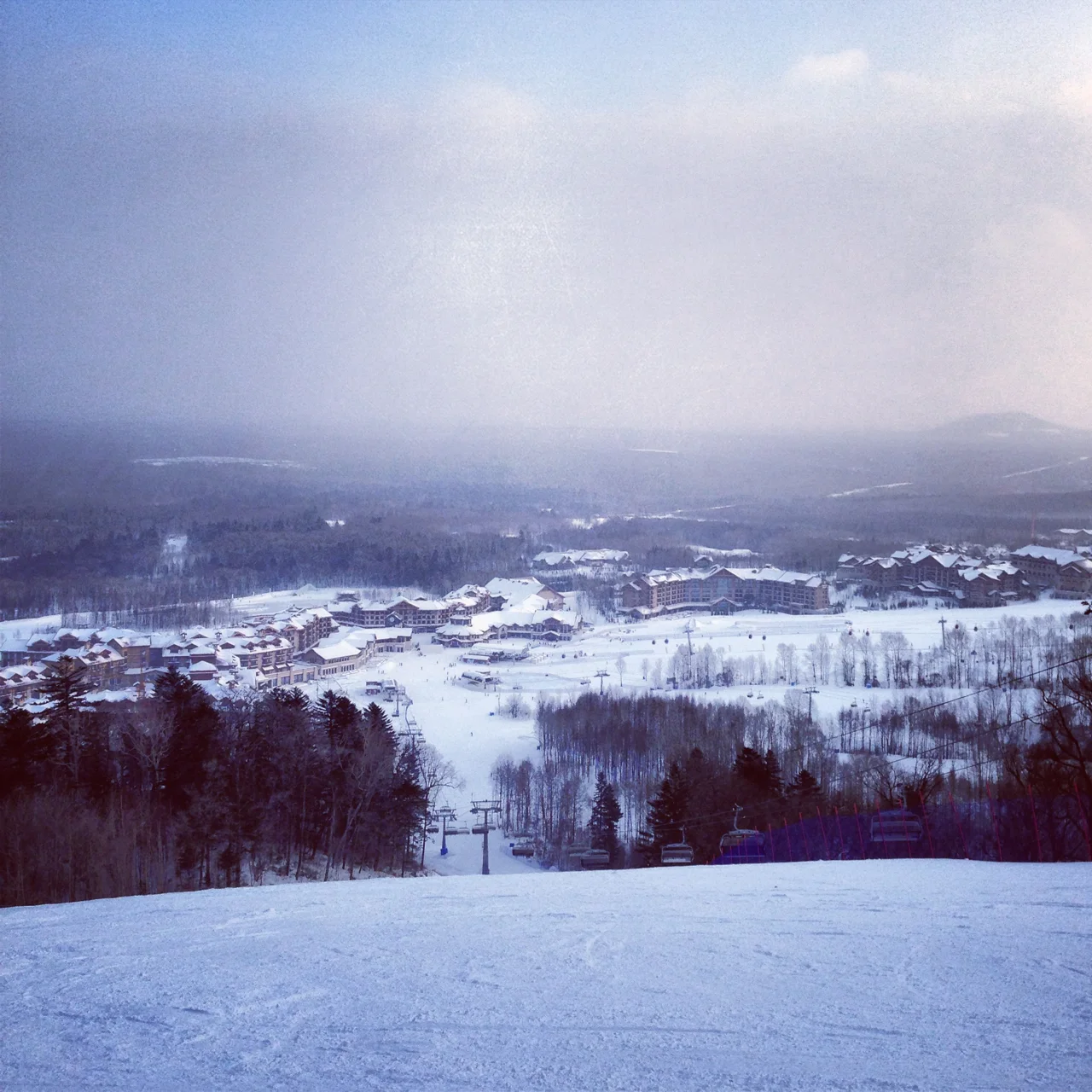 View from the slopes