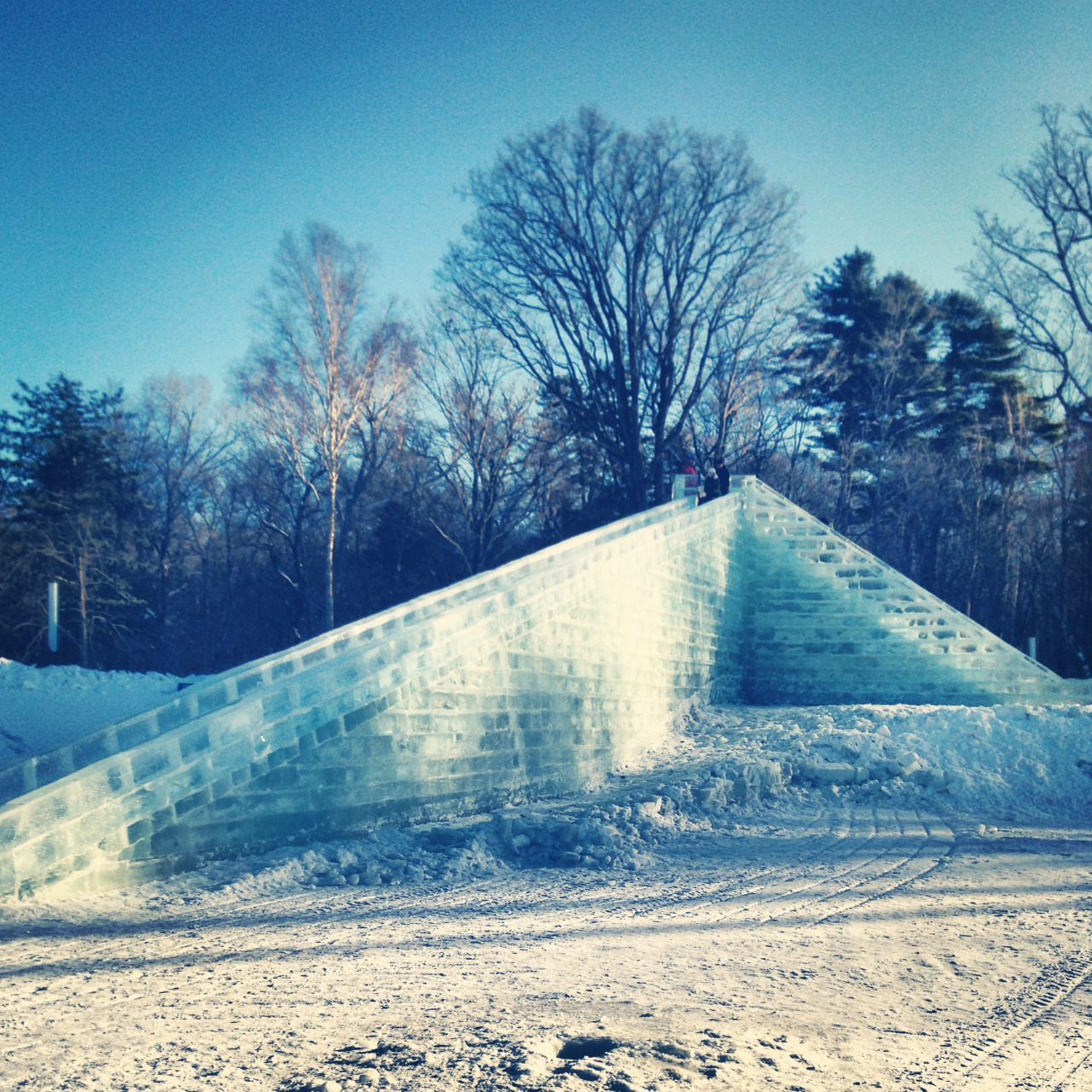 An ice slide you could tube down