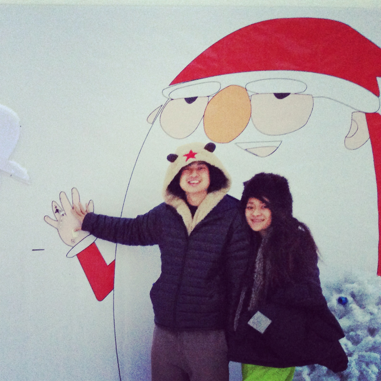 Us & santa. Clap clap!