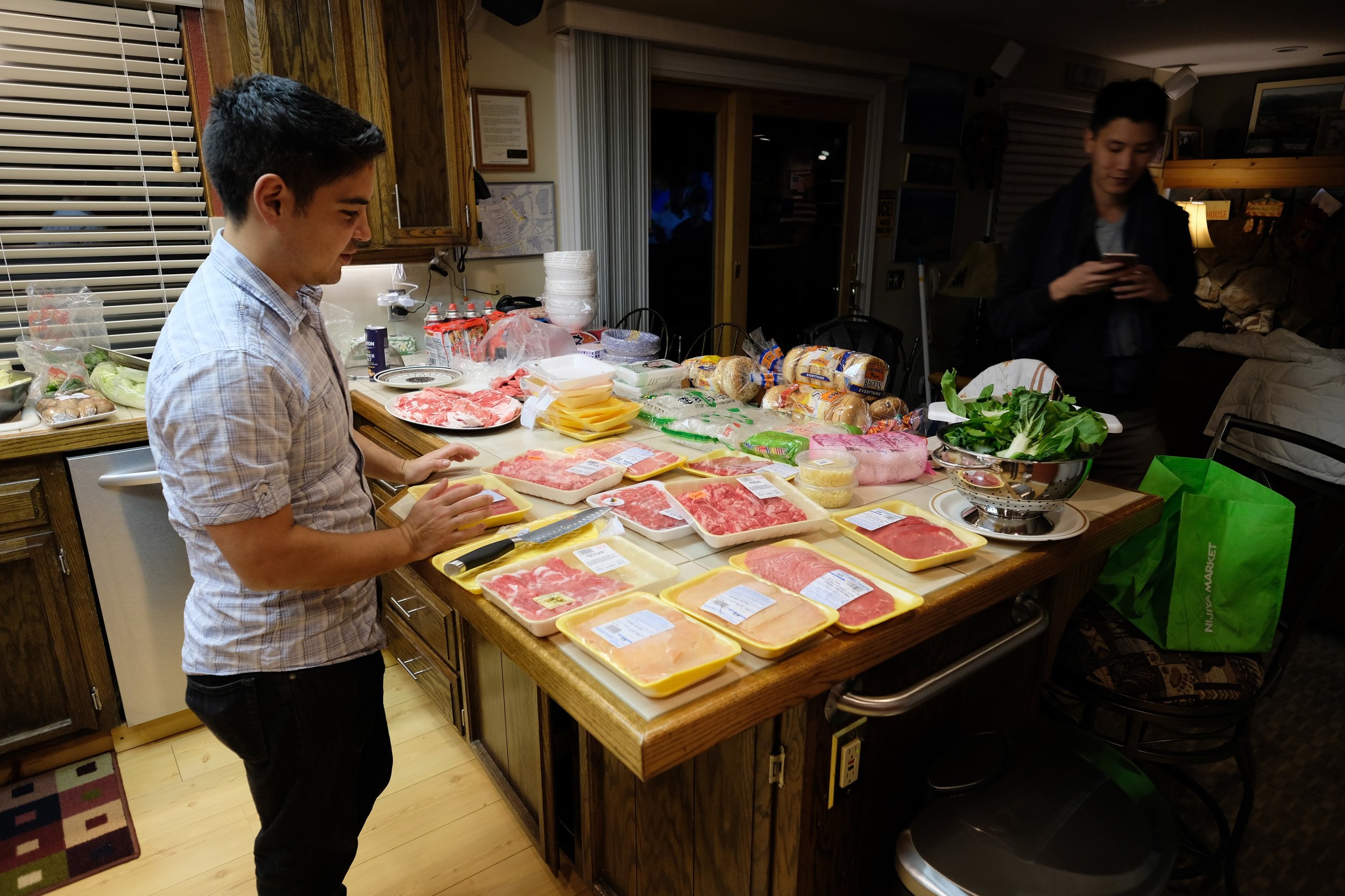 Gavin & Dan with the meats