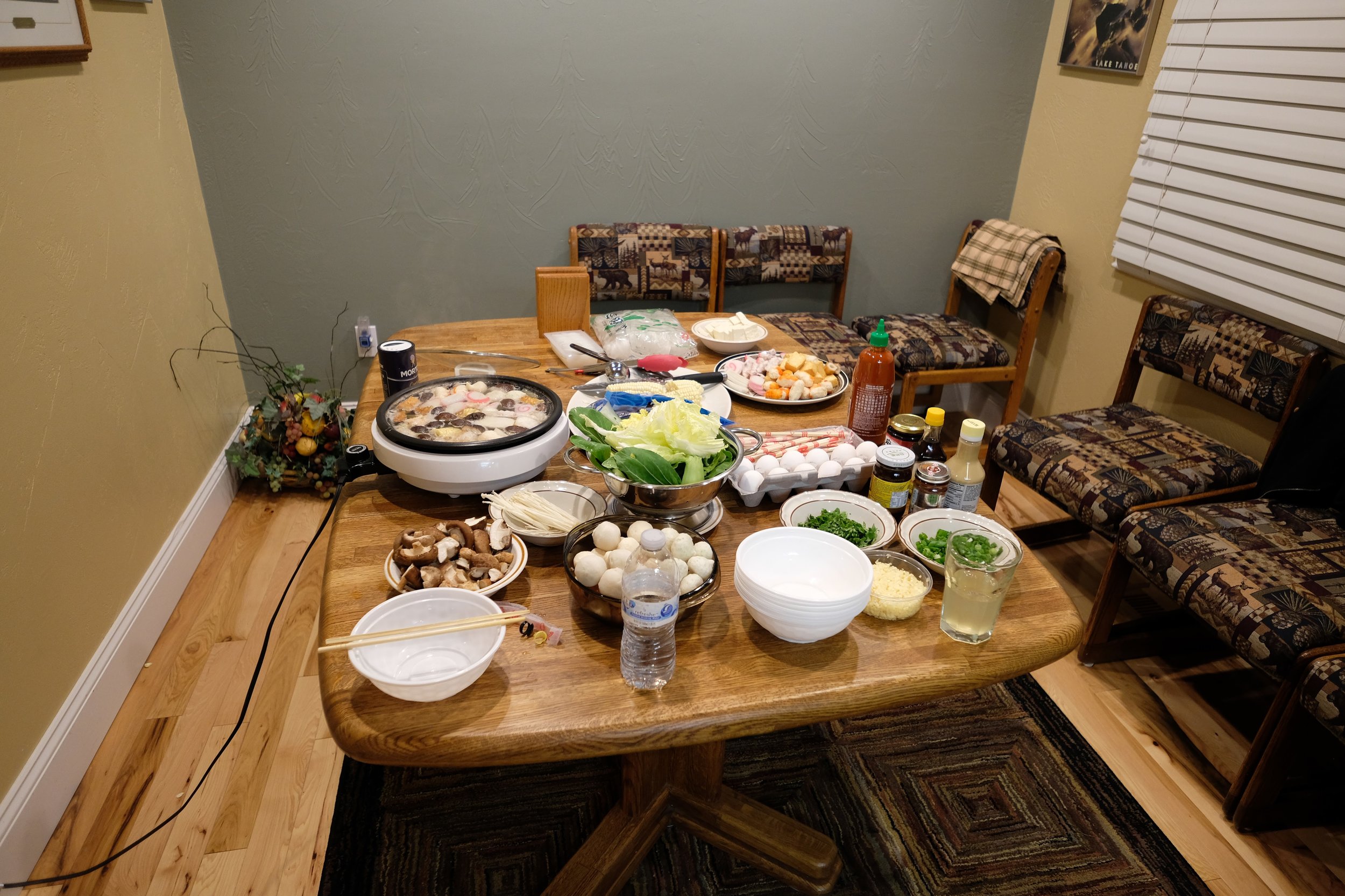 The veggies table