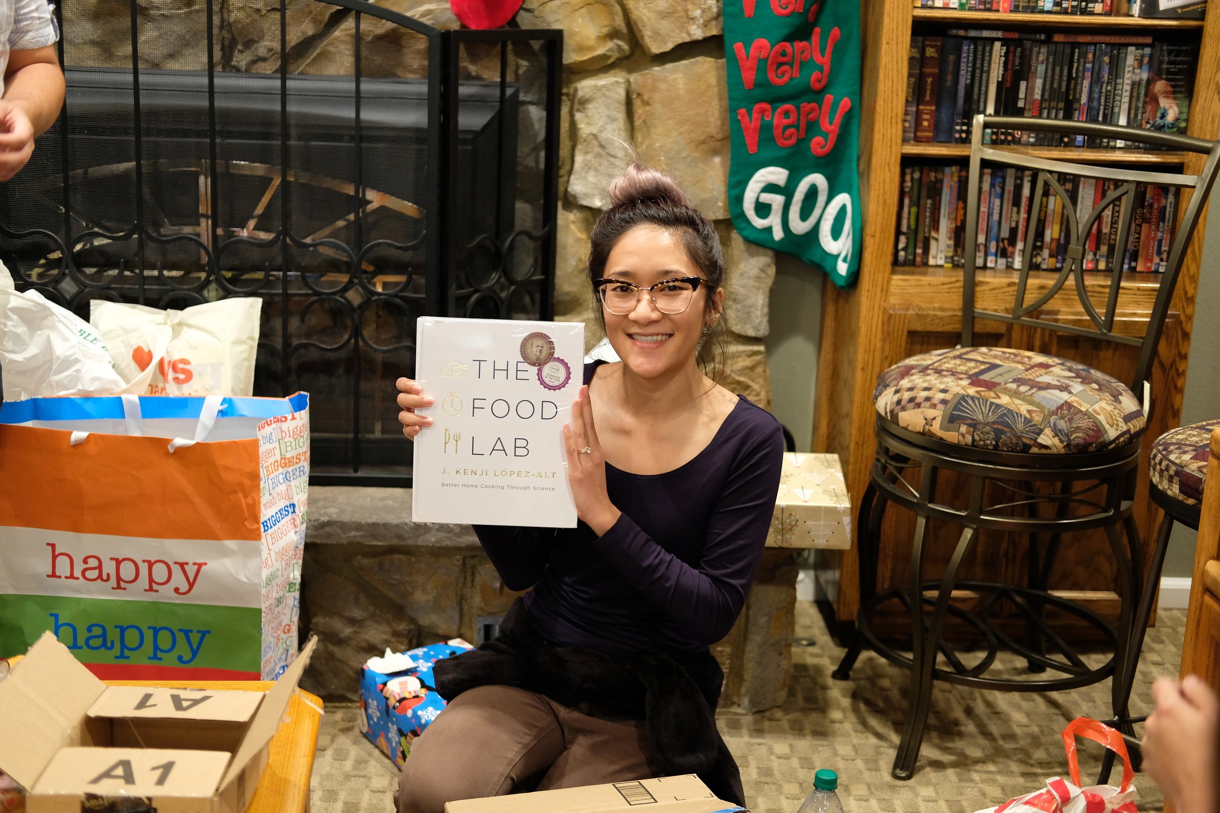 Alice got the amazing book, The Food Lab (which we already had a copy of)