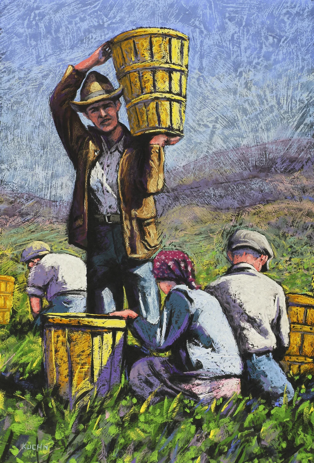 Pea Picking Family