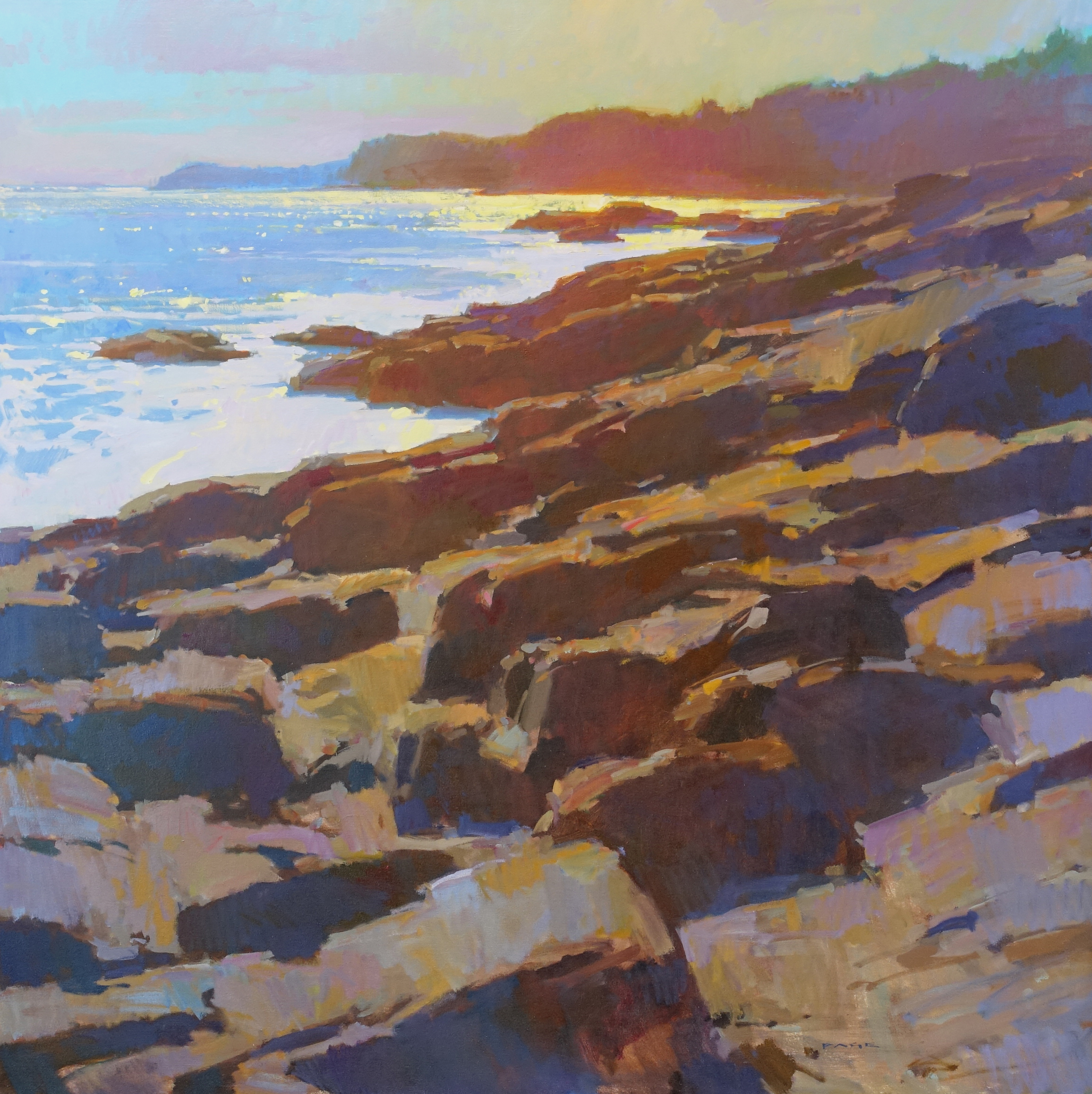  Coastal Color  available through the artist's studio  48x48" oil on canvas $15,000    