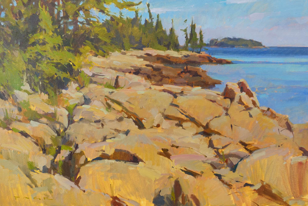  Marshall Point Coast  24x36" oil on canvas $5500  On display at Dowling Walsh Gallery   