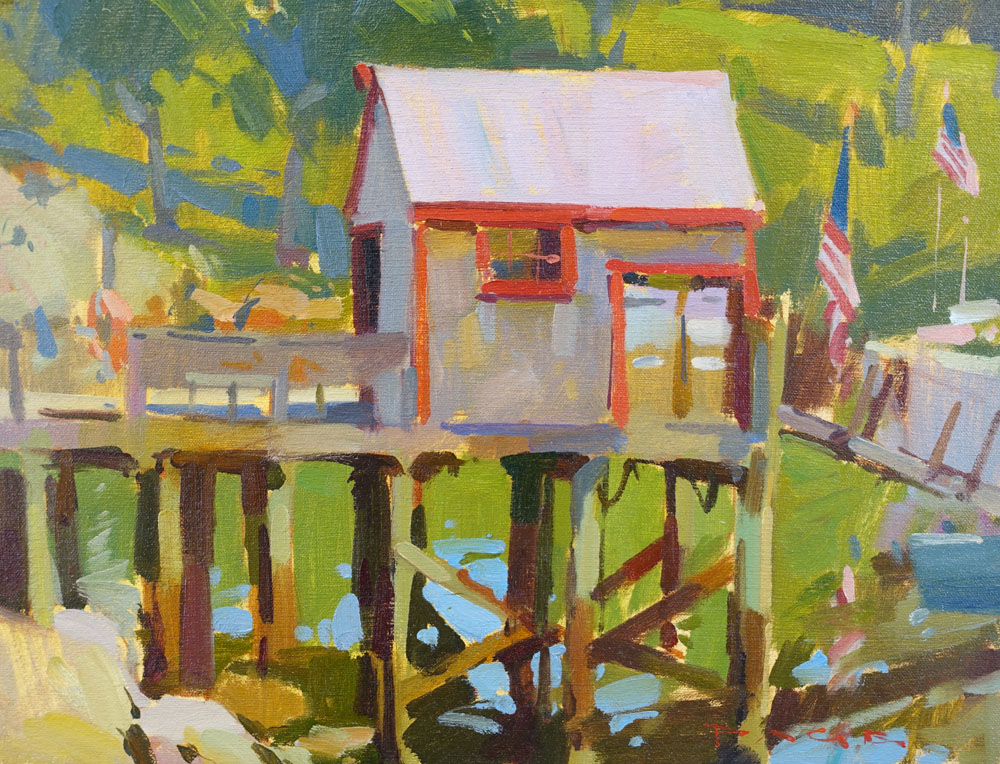 Fuel Dock  12x16" oil on canvas $1500  Available from the artist 