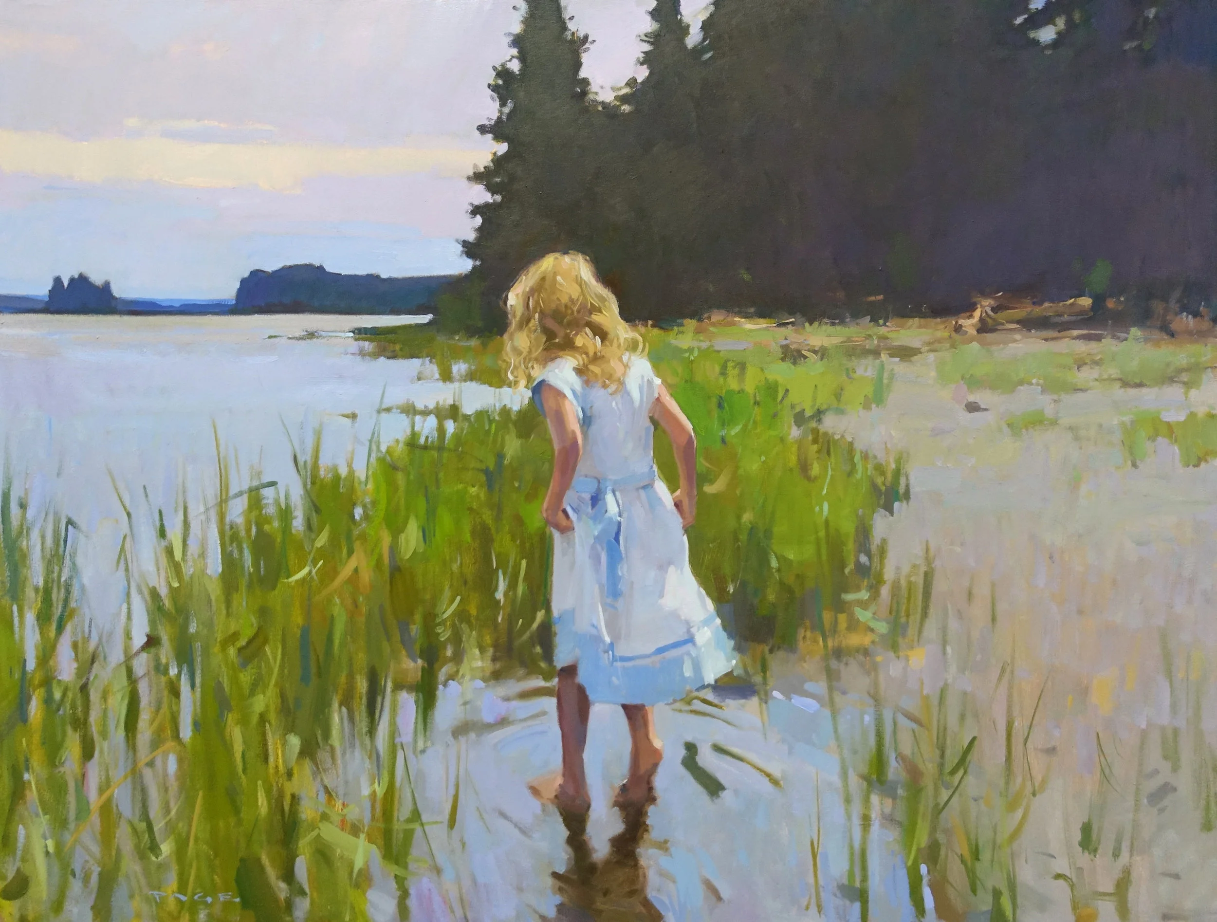 Toes in a Tidepool 36x48” oil on canvas