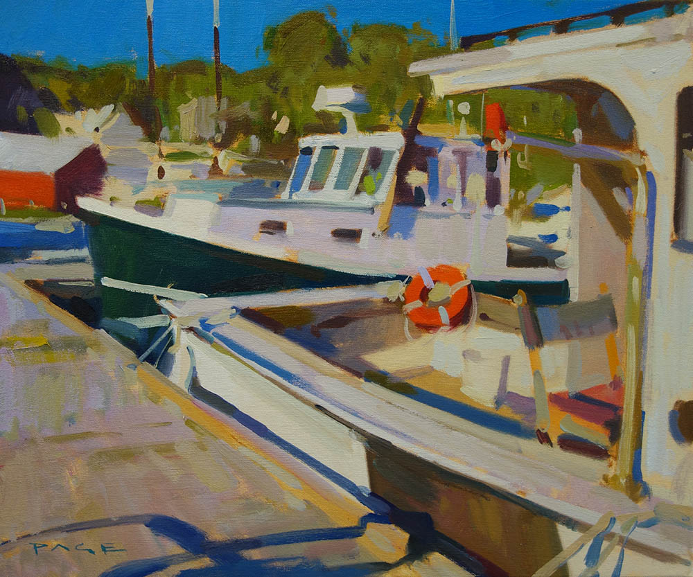 Commercial Dock 16x20” oil on canvas