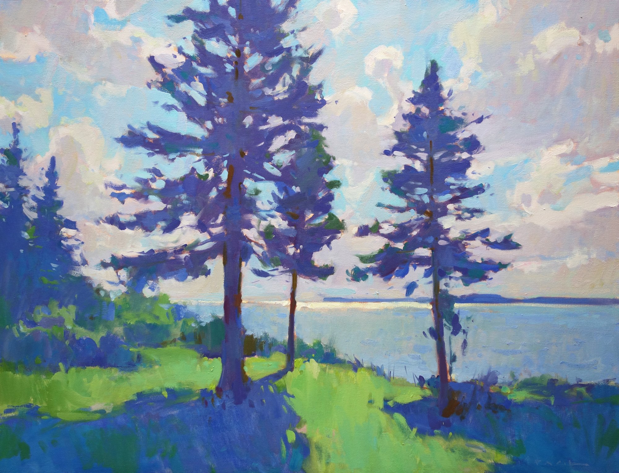  Into the Blue  30x40” oil on canvas 