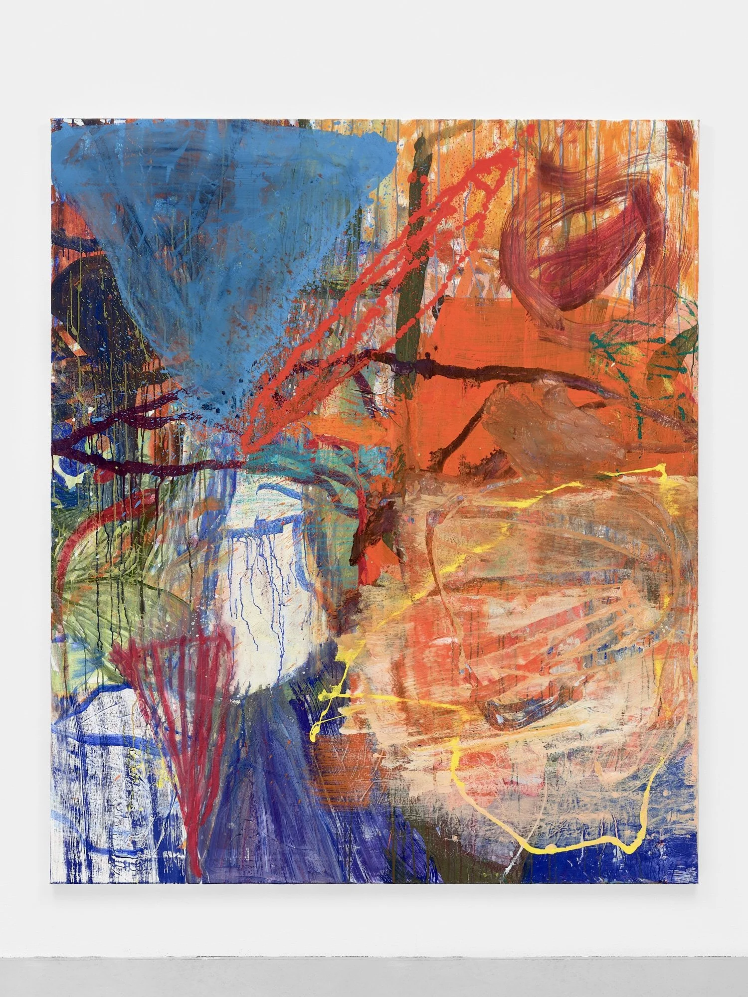  Wild Horizons I Gouache, acrylic and silk paper on linen I 200×170cm I 78,7×66,9 inches I 2026 (Photo: A.R.) 