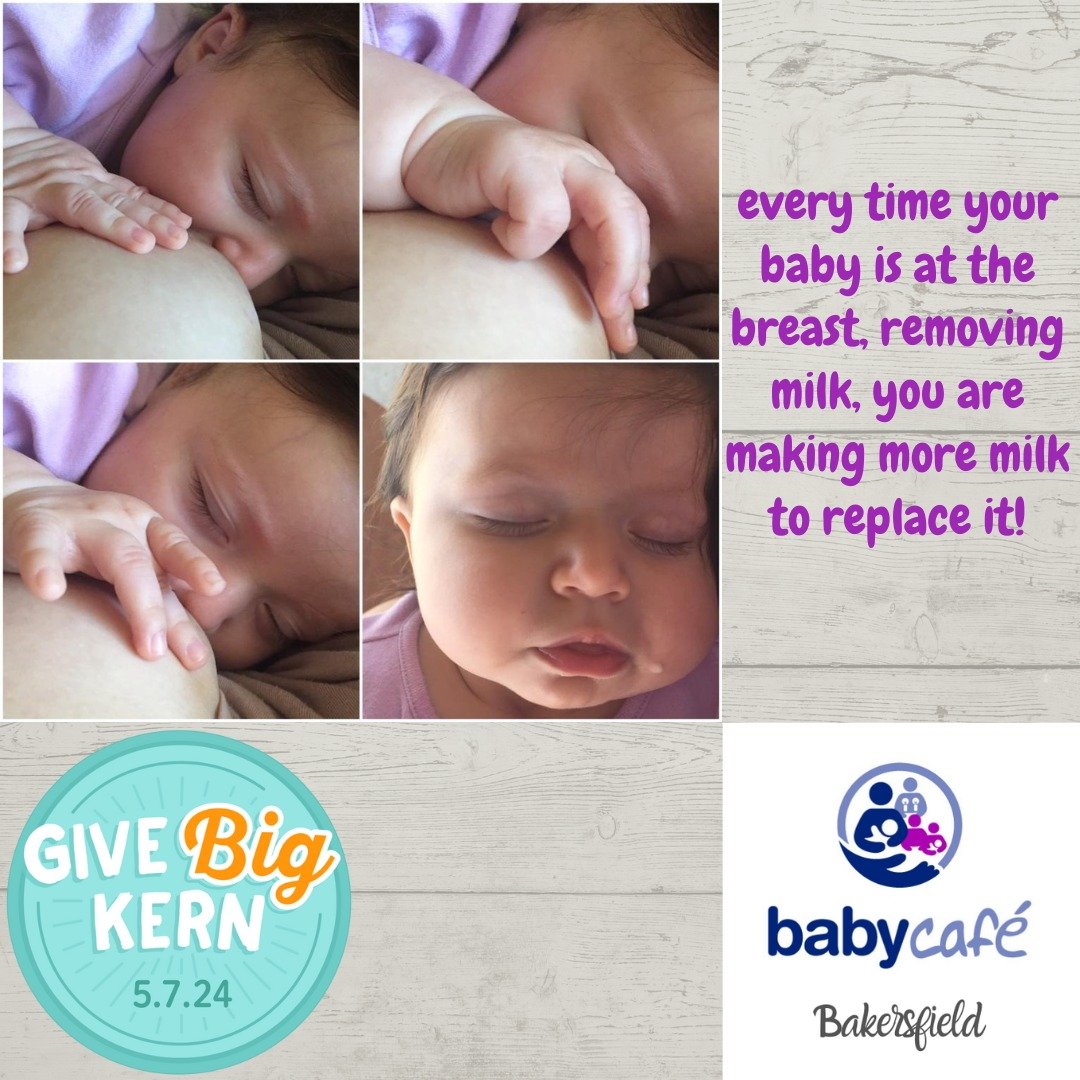 It's a wonderful system: when your baby is breastfeeding, they are removing milk from your breast, so your body is making more to replace it! That's why you'll hear us explain that your breasts are never &quot;empty.&quot; The breast is not a bank - 