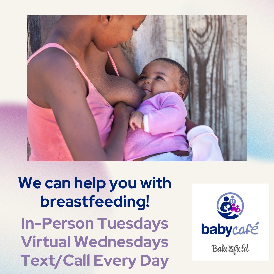 🤱🤰🥛No matter what's going on in your breastfeeding journey, we can help!
 Come on in on Tuesdays for in-person help at Baby Caf&eacute;. 
We meet at the Beale Library on Truxtun Ave from 11:30am to 1:30pm.
 You don't need an appointment or insuran