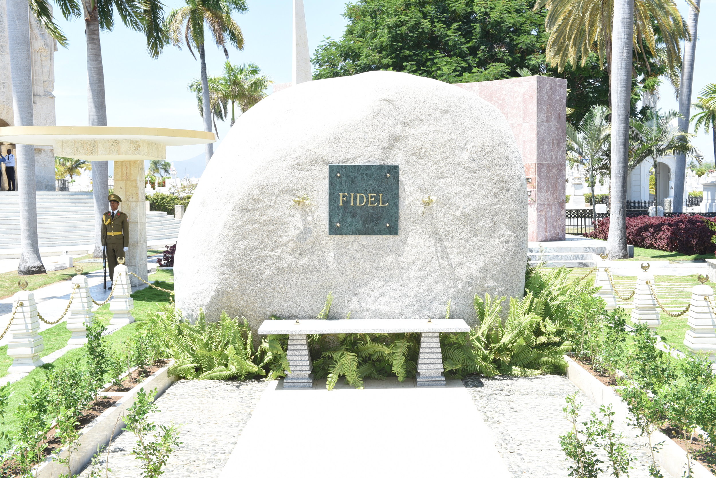 The urn bearing Fidel Castro's ashes is in this boulder