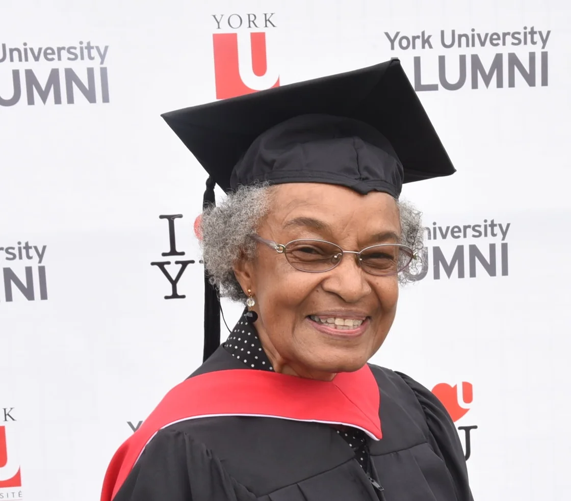 79-year-old graduates with university degree