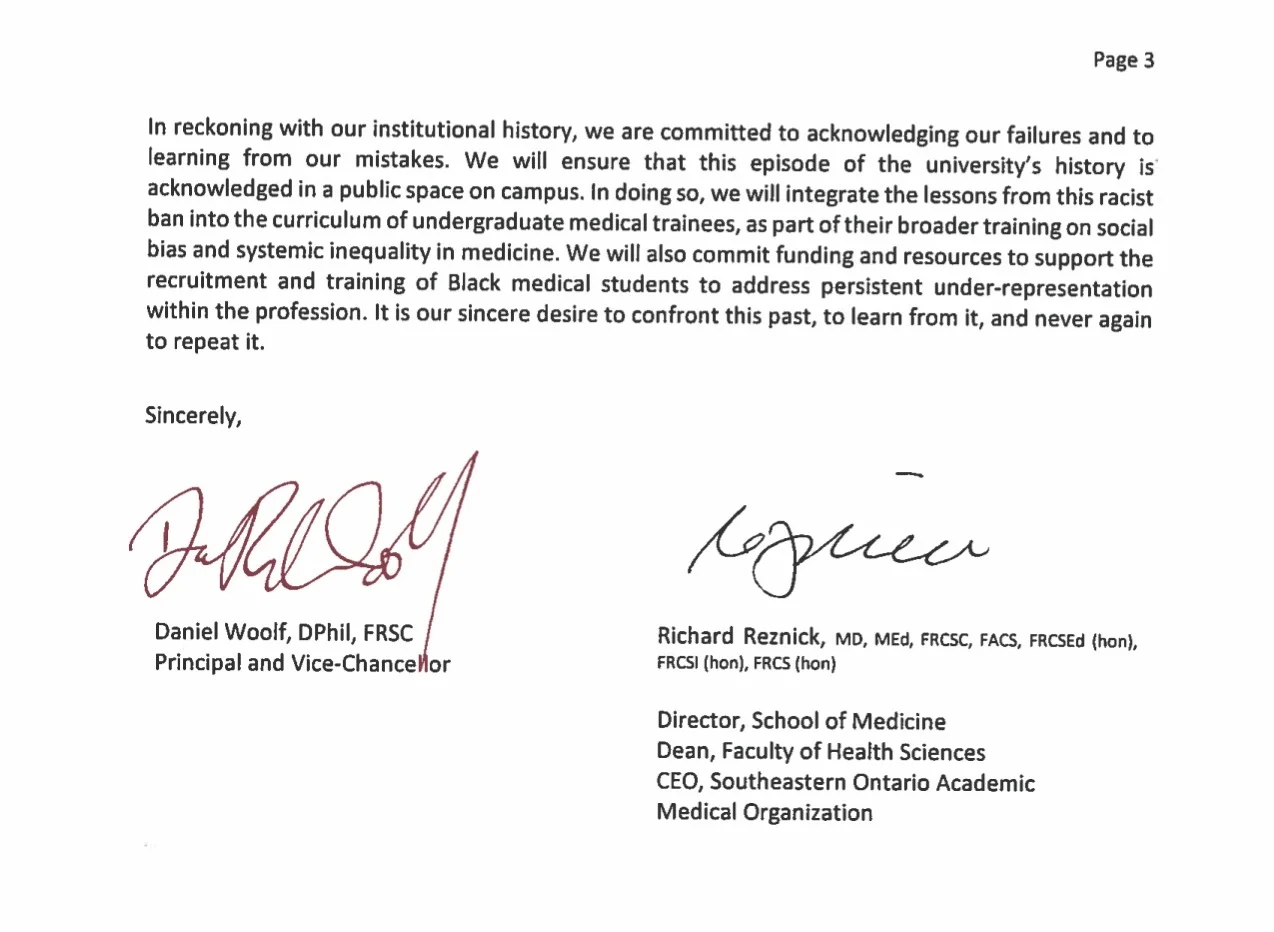 Letter - Formal Apology to Black Medical Students - April 16 2019 3.jpg