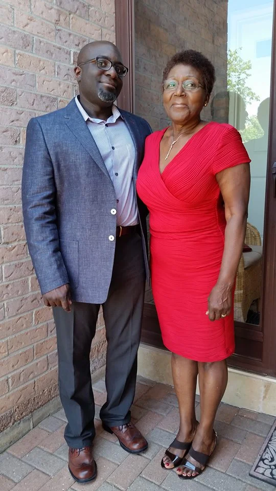 Barrington Walker with his mom Norma Walker